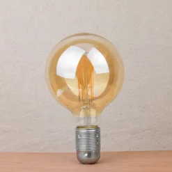 Ampoule ambrée LED globe - E27/8,8W
