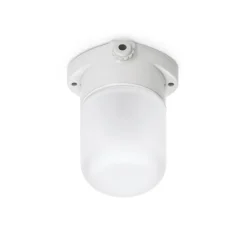 Applique de plafond en porcelaine blanche 60W verre mat