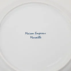 Assiette en porcelaine blanche Maison Empereur Ø27 cm