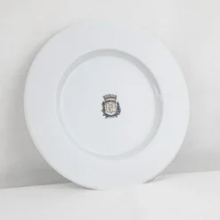 Assiette en porcelaine blanche Maison Empereur Ø27 cm