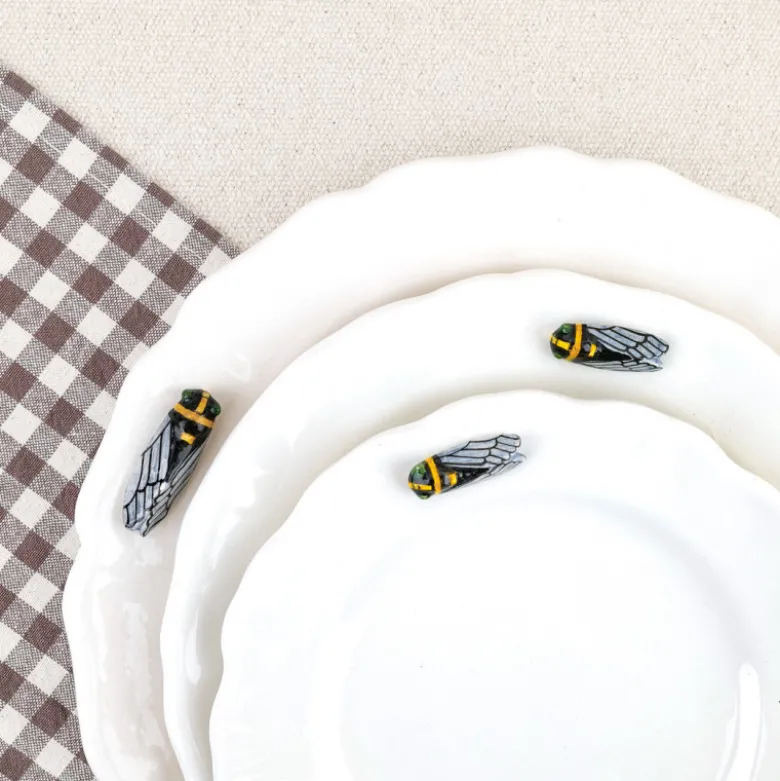 Assiette à mignardises Cigale