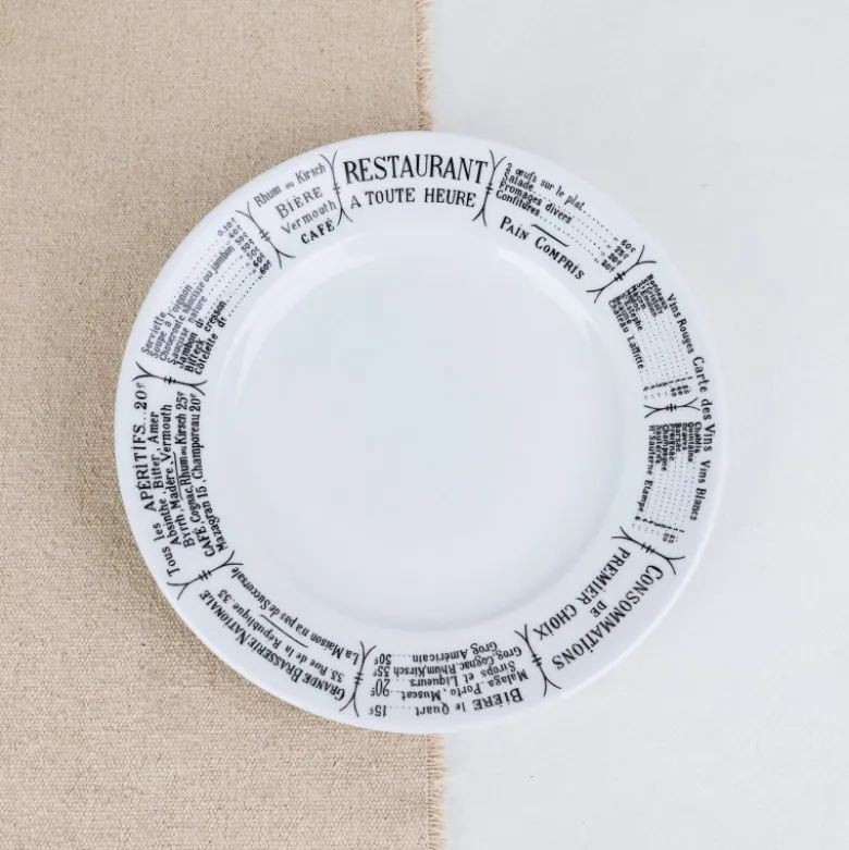 Assiette plate brasserie