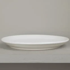 Assiette plate en grès naturel