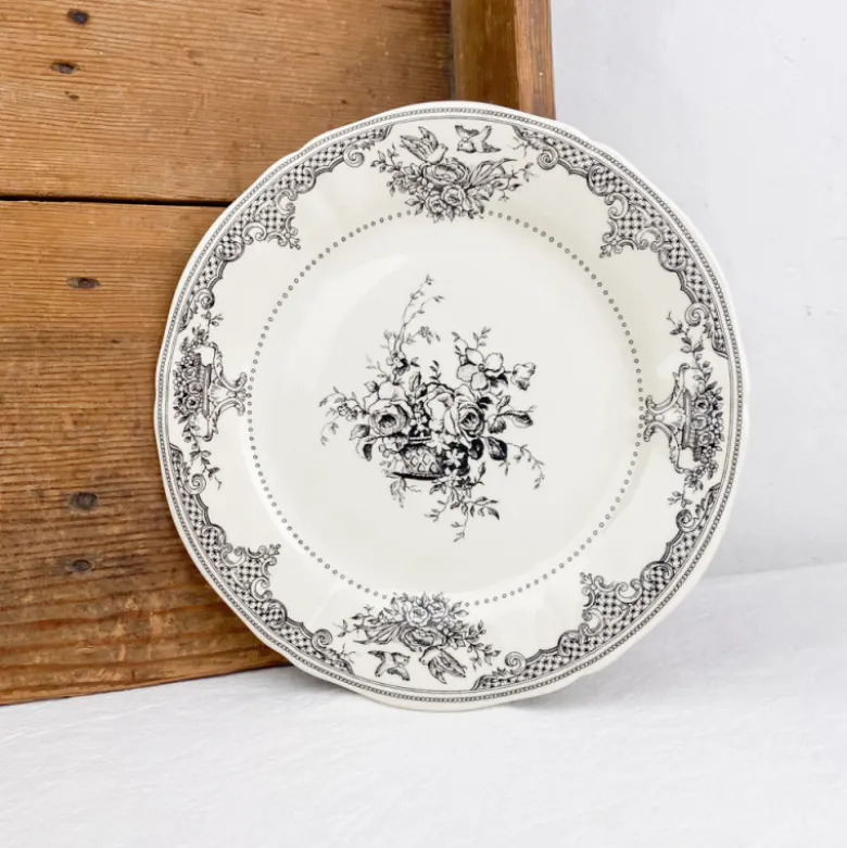 6 assiettes à dessert dépareillées vertes - Gien