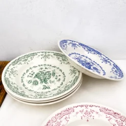 Assiette à soupe décor floral Ø23cm
