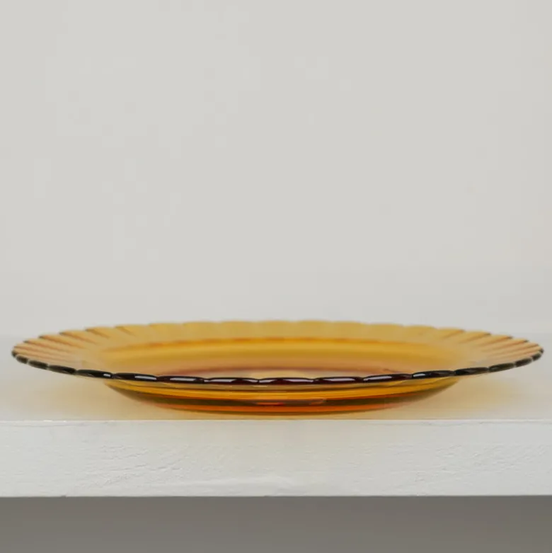 6 Assiettes plates Picardie Duralex - Vermeil