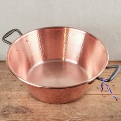 Bassine à confiture en cuivre pour induction