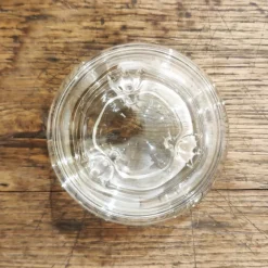 Beurrier abeille en verre rond