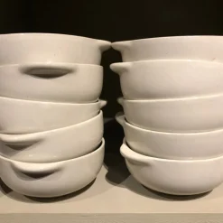 Bol à oreilles en grès naturel
