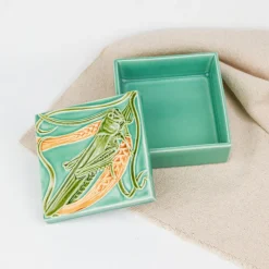 Boîte en céramique Sauterelle et Blé