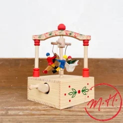 Boîte à musique en bois Carrousel