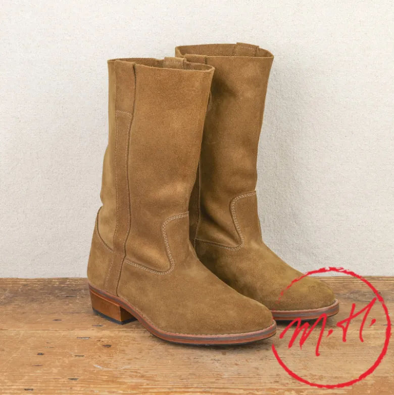 Bottes Camarguaises en daim souple