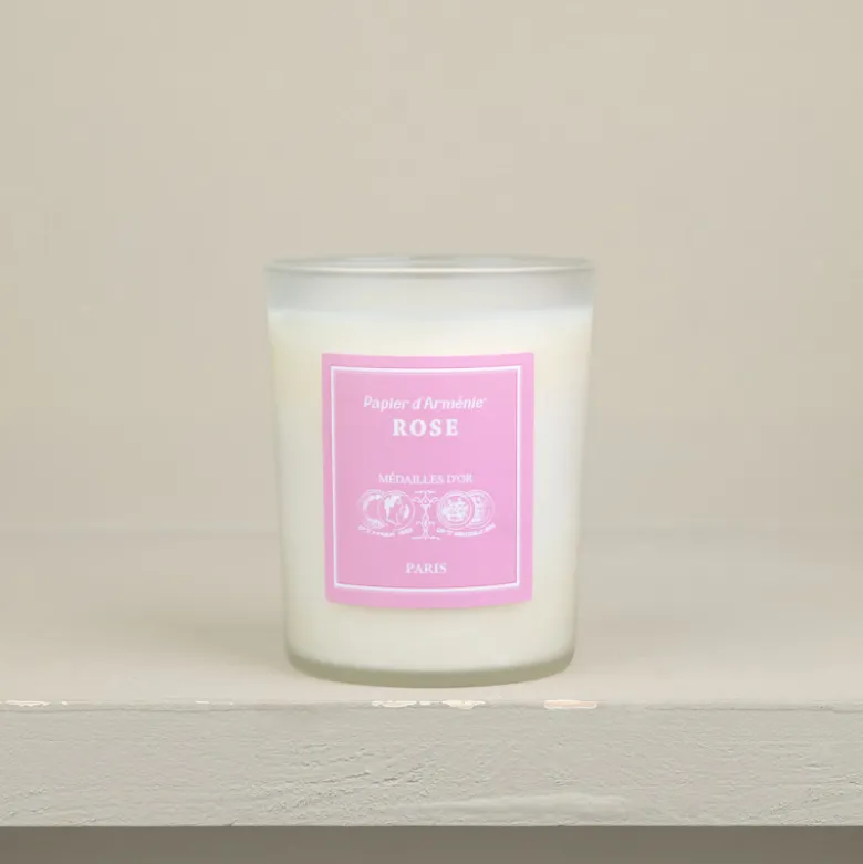 Bougie d'Arménie à la rose