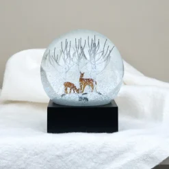 Boule à neige biches