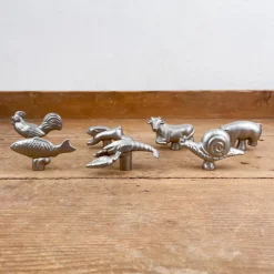 Boutons de cocotte animaux en fonte d'inox
