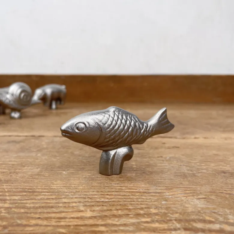 Boutons de cocotte animaux en fonte d'inox