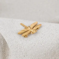 Broche Libellule dorée