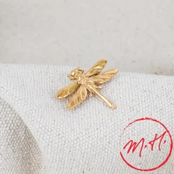 Broche Libellule dorée