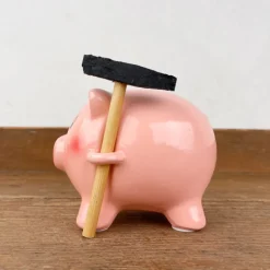 Cachemaille cochon et son marteau