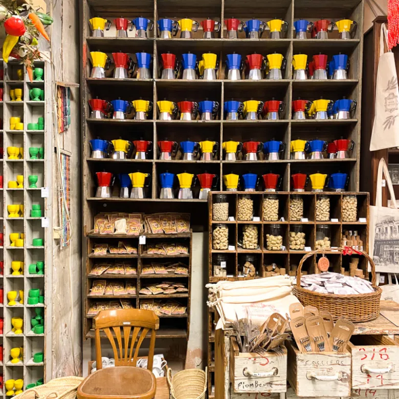 Cafetière italienne colorée