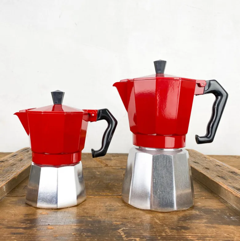 Cafetière italienne colorée