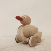 Canard en bois à tirer