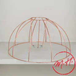 Carcasse abat-jour dôme cuivre
