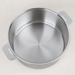 Casserole inox mutine amovible