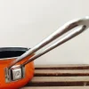 Casserole émaillée orange Ø16
