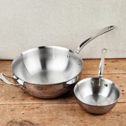 Casserole évasée bombée inox M’COOK Mauviel
