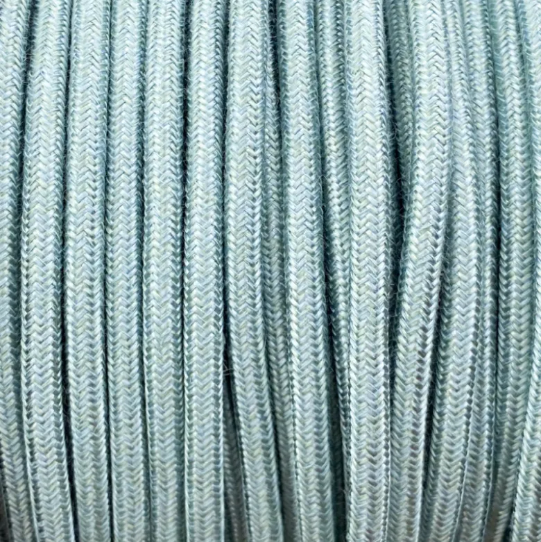 Câble luminaire rond bleu clair