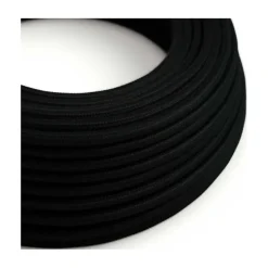 Câble luminaire rond Noir Charbon