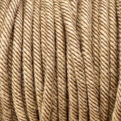 Câble luminaire rond tabac et jute