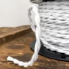 Câble luminaire torsadé blanc