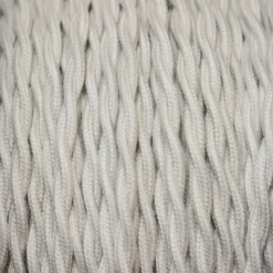 Câble luminaire torsadé gris