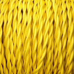 Câble luminaire torsadé jaune maïs