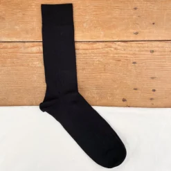 Chaussettes noires en fil d'Ecosse