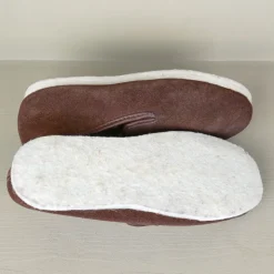 Chaussons Charentaises croute de cuir