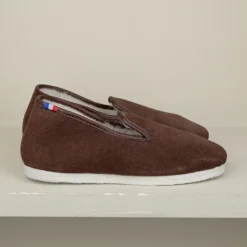 Chaussons Charentaises croute de cuir