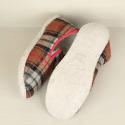 Chaussons Charentaises traditionnels écossais