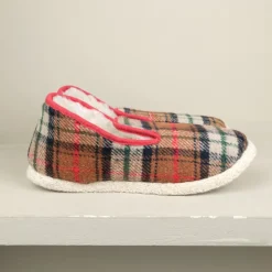 Chaussons Charentaises traditionnels écossais