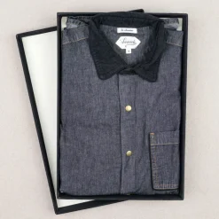 Chemise en jean et velours côtelé