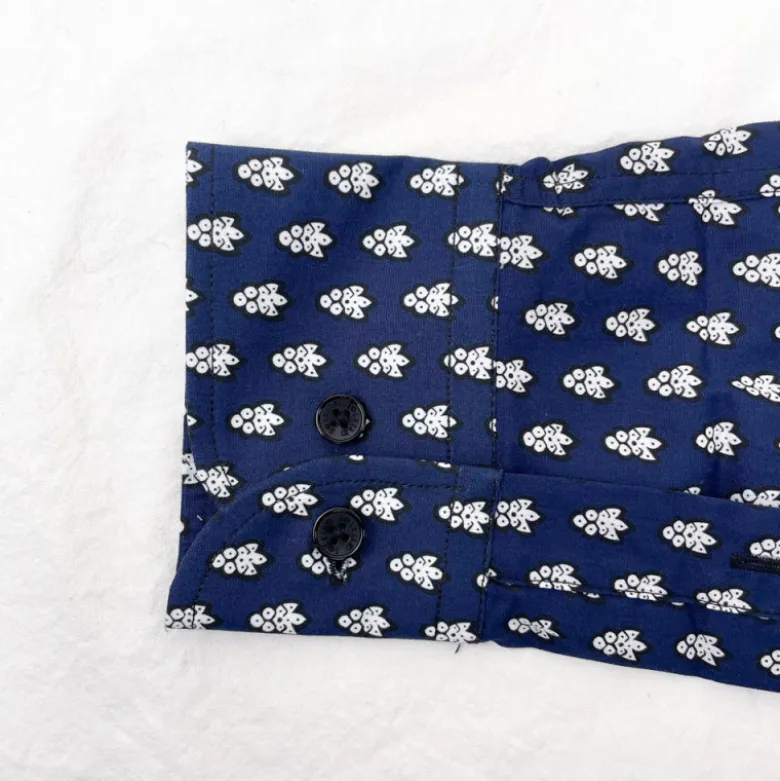Chemise homme La Mouche bleu marine