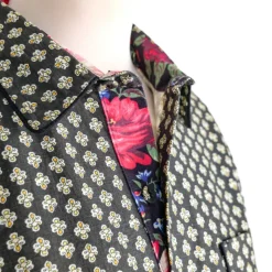 Chemise provençale à bordures fleuries