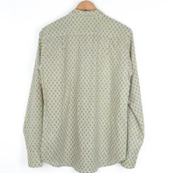 Chemise provençale motif Calisson Menthe