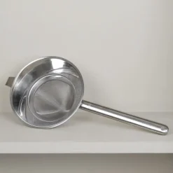 Chinois étamine en inox avec poignée
