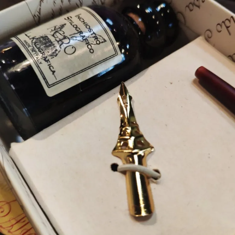 Coffret cadeau encre, buvard et plume