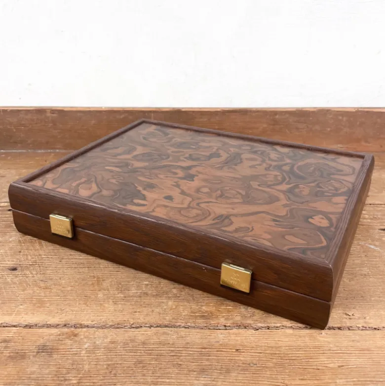 Coffret de Mahjong ronce de Noyer