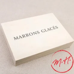 Coffret en bois 8 marrons glacés