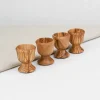 Coquetier en bois d'olivier